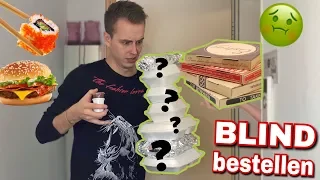 BLIND Essen beim Lieferservice bestellen .. 😲 | Julienco