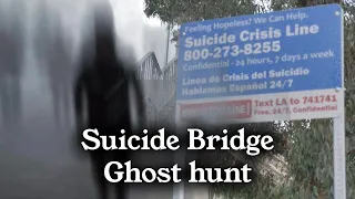 A ghostly figure is captured @ Suicide Bridge, Pasadena