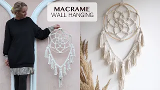 DIY Tutorial Macrame Mandala / Macrame Boho Wall Hanging / Boho Wedding