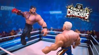 Roman Reigns vs. Cody Rhodes - WWE Knuckle Crunchers Custom Diorama