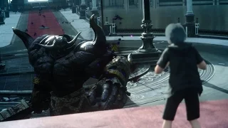 FINAL FANTASY XV PLATINUM DEMO FULL GAMEPLAY/WALKTHROUGH (IRON GIANT BOSS BATTLE)