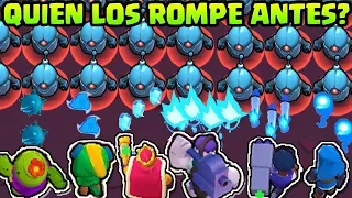 CUAL BRAWLER ROMPE LOS 20 ROBOTS MAS RÁPIDO? | ATAQUE y ULTI | OLIMPIADA de BRAWL STARS |