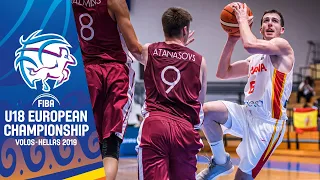 Spain v Latvia - Full Game - FIBA U18 European Championship 2019