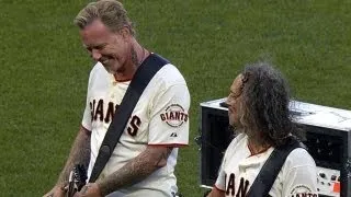 LAD@SF: Metallica performs "Star-Spangled Banner"