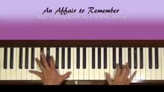 An Affair to Remember Harry Warren Piano Solo with separate slow tutorial