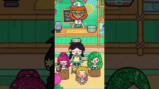 OMG!!✨Little poor girl raising three babies 💜💛💚 Part 2| Toca Sad Story | Toca Life World | Toca Boca