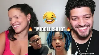 MOM REACTS TO PNB ROCK & XXXTENTACION! "MIDDLE CHILD" *FUNNY REACTION* (BLUEFACE FREESTYLE TOO!)