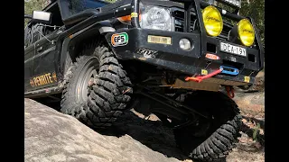 Toyota landcruiser VDJ 79 series 35inch Maxxis trepadors 3 inch efs front coils heavy duty parabolic