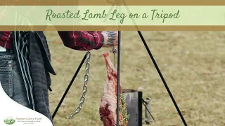 Roast a Whole Lamb Leg on a Tripod in an Outdoor Fire Pit | Recipe