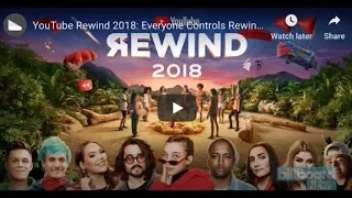 YouTube Rewind 2018 becomes YouTube's most disliked video of all time