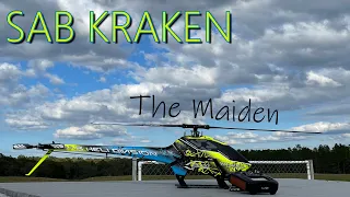 SAB Kraken 580 RC Helicopter Build Review and Maiden Flight