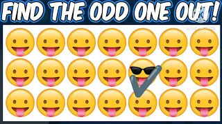 find the odd emoji 💯💯✔️#emoji #emojichallenge #canyoufindtheoddemoji #findtheoddemoji