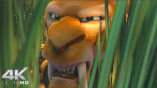 Ice Age 3: Dawn Of The Dinosaurs (2009) - Diego is Hunting a Deer Scene | SuperClips [4K]