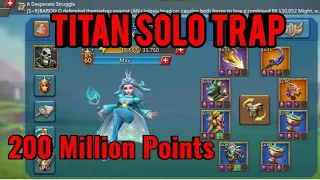 LORDS MOBILE - F2P SOLO TRAP IN ACTION || ACCOUNT OVERVIEW || SOLO TRAP KVK