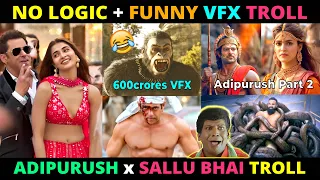 Adipurush Vfx🔥 X SalamanBhai Troll | No Logic Scenes Troll | KisiKa Bhai KisiKi Jaan | Gulfie