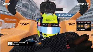 What if Lando Norris had pitted at the 2021 Russian GP? Last lap onboard | Real commentary & Radio