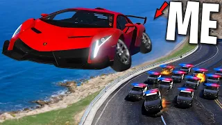 Trolling Cops with 100 Cursed Cars on GTA 5 RP