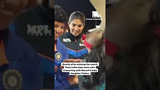Pakistan Cricket Team Captain’s Daughter Becomes Centre Of Attention For Indian Players 😍