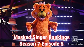 Performance Rankings | Masked Singer | SEASON 7 Episode 5