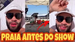 Gusttavo Lima CURTE praia com os filhos Gabriel e Samuel, antes do SHOW em Miami