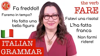 How to conjugate & use the verb FARE - to do | Learn Italian Grammar