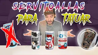 TATUANDO CON 3 SERVITOALLAS DIFERENTES // CUAL ES LA MEJOR SERVITOALLA PARA TATUAR