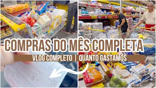 COMPRAS DO MÊS COMPLETA NO ATACADISTA || COMPRAS DO MÊS DE MAIO || MOSTREI VALORES || NOVO ATACAREJO