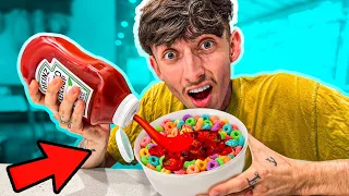 Eating WEIRD Food Combinations People LOVE!