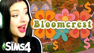 Building BLOOMCREST 🌻 Each Lot Increases in BUDGET in The Sims 4 // Newcrest Budget Build Challenge