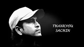 Thank You Sachin - A tribute to the God of Cricket