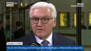 Wahl des zwölften Bundespräsidenten: Frank-Walter Steinmeier gibt Statement am 12.02.2017