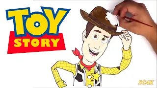 How to draw Woody from Toy Story 4