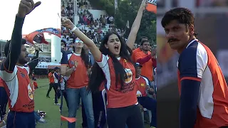 Celebration in dugout for Sandeep Juwatkar's dashing 54 (24) | Mumbai Heroes vs Veer Marathi | CCL