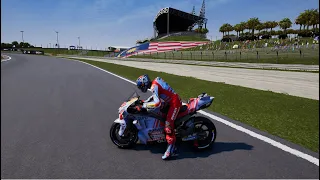 MotoGP™23 - Quick race on the bike (Gresini Racing MotoGP™) by rider Fabio Di Giannantonio.