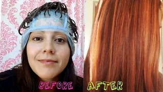 how to get strawberry blonde highlights at home #tutorial