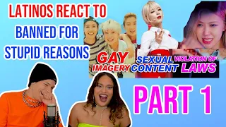 Latinos react to BANNED KPOP Music Videos for Stupid Reasons REACTION PART 1 | FEATURE FRIDAY ✌