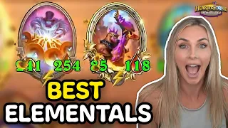 This Is The BEST Way to Scale Elementals! - Hearthstone Battlegrounds