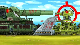 I CAN'T STAND WITH DORA'S SHOT! KV-44 Fortress vs Japanese Dora - Cartoons about tanks