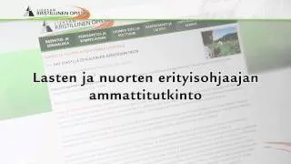 Lieksan Kristillinen Opisto - ammatillinen koulutus