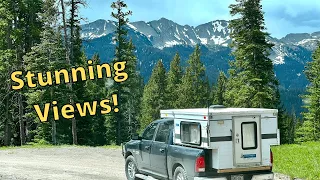 The BEST Hidden Gem Camping in Colorado! - Living in A Pop Up Truck Camper!