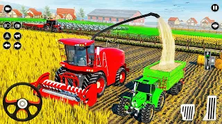 Real Tractor Farming Simulator 2022 - Harvester Attachments Tractor Driving - Android Gameplay