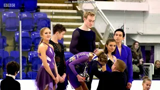 Junior Ice Dance Medal Ceremony British Ch. 2018