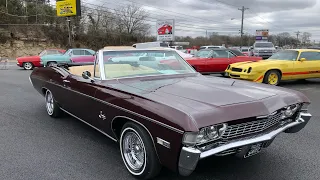 Test Drive 1968 Chevrolet Impala Convertible SOLD $27,900 Maple Motors