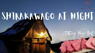 Shirakawa-go 白川郷 at Night | Tasting Higa Beef | IPHONE12 PROMAX | 4K