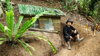 10 Days Building Underground & Warm Survival Shelter