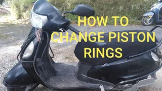 (HINDI)How to change Suzuki access piston Rings|How cylinder Head Valve & Seat Grind