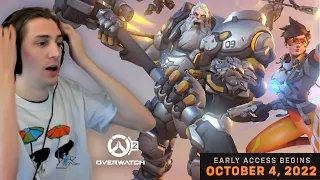 xQc reacts to Overwatch 2 | Release Date Reveal