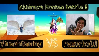 AKHIRNYA KONTEN BATTLE!!! @VinashGaming  VS YOUTUBER IDOLA LSO @razorbold - Lost Saga Origin