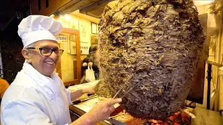 KEBAB KING of TURKEY - ISTANBUL Street Food : World's BIGGEST Döner Kebab | TURKISH STREET FOOD 2019