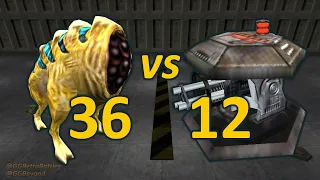 36 Houndeyes vs 12 Automatic Turrets - Half-Life Retro Battles